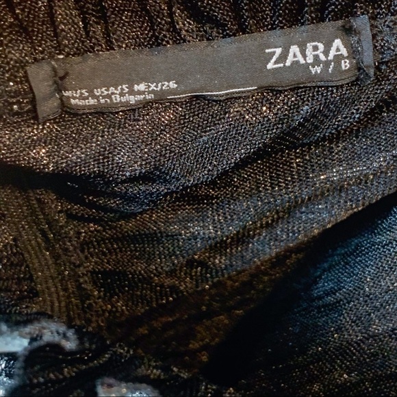 ZARA Silver Party Dress size S - Picture 6 of 7